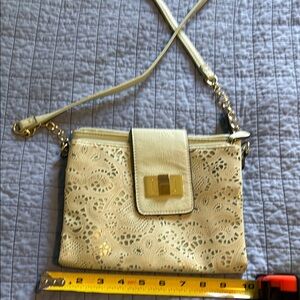 Apt. 9 light green Crossbody Bag with Floral Design